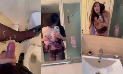 【啊！不要射我嘴巴里】镜子面前操好兄弟的黑丝女友，刺激